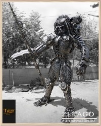 Steampunk Recycled Metal Bloodlust Hunter