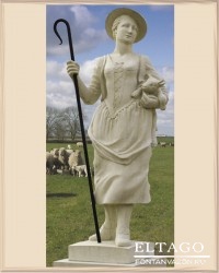 Shepherdess statue
