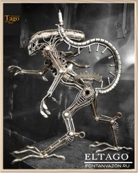 Recycled Metal Standing Monster - Til Up