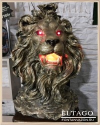 Статуя Голова льва Большая и Злая