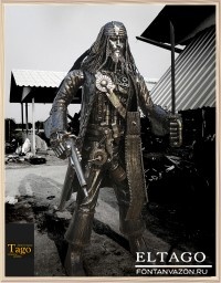 Steampunk Recycled Metal Pirate