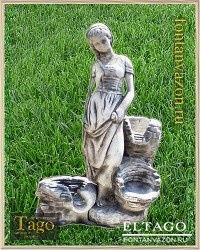 Скульптура Девушка №121 с каскадом