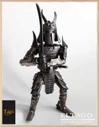 Mini Recycle Metal Samurai