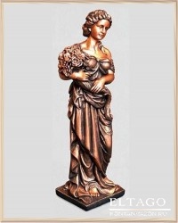 Статуя Девушка с Цветами 